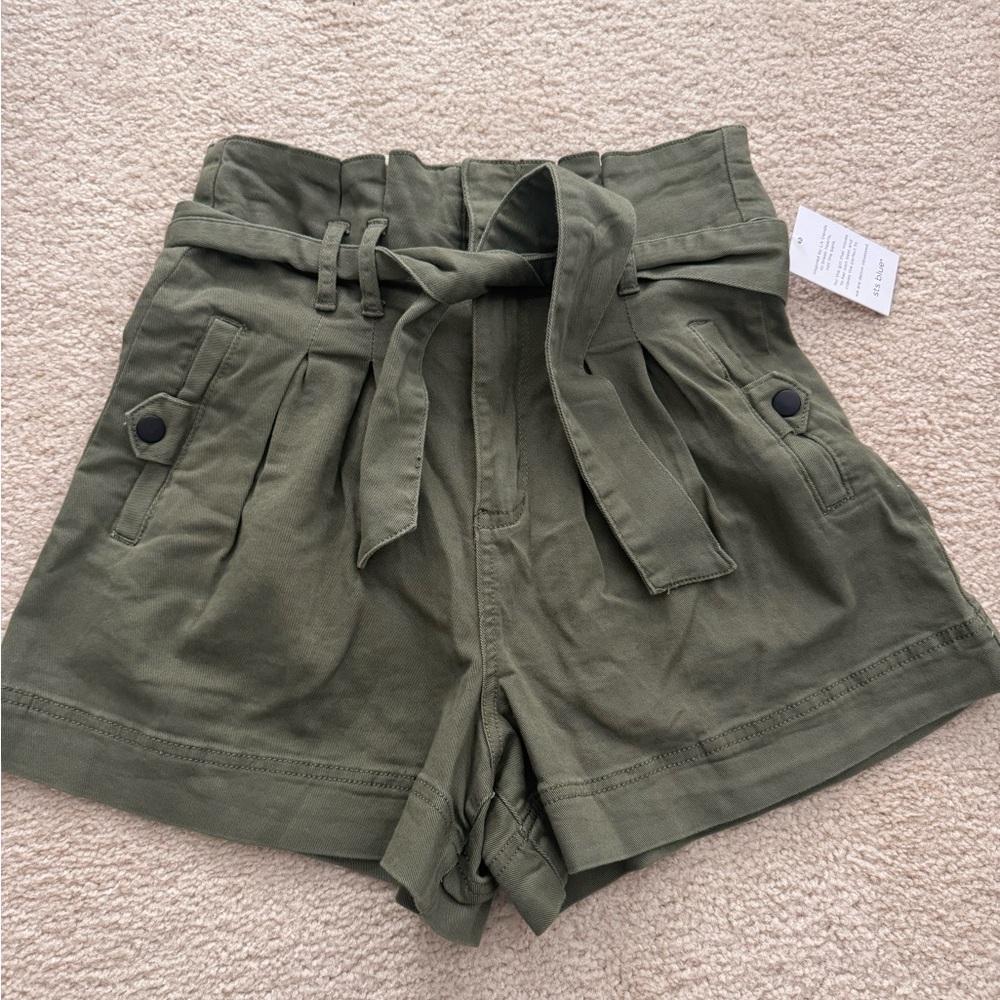STS Lynn paper bag shorts 25 army green